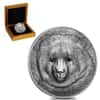2019 Mongolia 1 oz Silver Gobi Bear - Wildlife Protection Antiqued Coin (w/Box)
