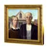 2019 Niue 1 oz Colorized Silver American Gothic Grant Wood Coin (w/Box & COA)