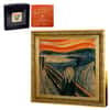 2019 Niue 1 oz Colorized Silver The Scream Edvard Munch Coin (w/Box & COA)