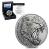 2019 Niue 1 oz Silver Tasmanian Devil Antiqued High Relief $1 Coin (w/Box & COA)