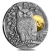 2019 Niue 2 oz Silver Long-Eared Owl Antiqued High Relief Coin (w/Box & COA)