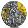 2019 Niue 3 oz Silver Lu Bu - Warriors of Ancient China Antiqued High Relief $5 Coin (w/Box & COA)