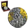 2019 Niue 3 oz Silver Lu Bu - Warriors of Ancient China Antiqued High Relief $5 Coin (w/Box & COA)