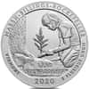 2020-P 5 oz Silver America the Beautiful ATB Vermont Marsh-Billings-Rockefeller Park Unc Coin