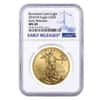 2020-W 1 oz $50 Burnished Gold American Eagle NGC MS 69 Early Releases
