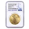 2020-W 1 oz $50 Burnished Gold American Eagle NGC MS 70 Early Releases