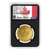 2020-W 1 oz Burnished Canadian Gold Maple Leaf $50 Coin NGC MS 70 FDOI (Susan Taylor)