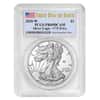 2020-W V75 Privy 1 oz Proof Silver American Eagle End of WWII 75th Anniv PCGS PF 69 FDOI