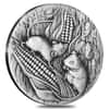 2020 2 oz Antiqued Silver Lunar Year of The Mouse / Rat Australian Perth Mint (w/Box & COA)