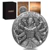 2020 Chad 2 oz Silver Tossakan - Ramakien Series 1.9 Kilo Copper COA High Relief 10000 Francs Coin (In Copper Frame)