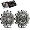 2020 2 oz Silver Tuvalu Industry in Motion Gear-Shaped Antiqued 2-Coin Set (w/Box & COA)