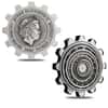 2020 2 oz Silver Tuvalu Industry in Motion Gear-Shaped Antiqued 2-Coin Set (w/Box & COA)