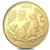 2020 1 oz Gold Lunar Year of the Rat Coin .9999 Fine BU - Royal Australian Mint