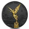 2020 1 oz Mexican Silver Libertad Coin .999 Fine Black Ruthenium 24K Gold Edition (w/Box & COA) 