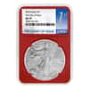 2020 1 oz Silver American Eagle $1 Coin NGC MS 70 FDOI (Red Core)