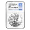 2020 (P) 1 oz Silver American Eagle NGC MS 70 FDOI Emergency Production