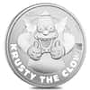 2020 1 oz Tuvalu Krusty The Clown Silver Coin .9999 Fine Silver BU In Cap