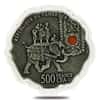 2020 Cameroon 16.7 gram Silver Hannibal Barca Antiqued Shaped Coin (w/Box & COA)