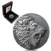 2020 Cameroon 2 oz Silver Panthera Leo Antiqued High Relief Coin (w/Box & COA)