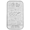 2020 Great Britain 1 oz James Bond 007 Silver Bar .9999 Fine (Sealed)