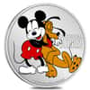 2020 Niue 1 oz Colorized Silver Pluto 90th Anniv Disney Coin (w/Box & COA)