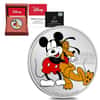 2020 Niue 1 oz Colorized Silver Pluto 90th Anniv Disney Coin (w/Box & COA)