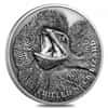 2020 Niue 1 oz Silver Frilled Neck Lizard Antiqued High Relief $1 Coin (w/Box & COA)