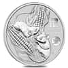 Lot of 100 - 2020 1 oz Silver Lunar Year of The Mouse / Rat Dragon Privy BU Australian Perth Mint In Cap (5 Tube, Lot of 20)