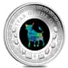 2021 1 oz Proof Silver Lunar Year of the Ox Opal Coin Australian Perth Mint (w/Box & COA)