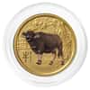 2021 1/20 oz Colorized Gold Lunar Ox BU Perth Mint
