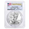 2021 1 oz Silver American Eagle $1 Coin PCGS MS 70 First Strike (Flag Label)