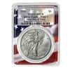 2021 1 oz Silver American Eagle $1 Coin PCGS MS 70 FDOI (American Flag Holder)