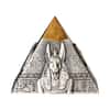 2021 5 oz Silver Pyramid 3-D Coin Djibouti .999 Fine (w/Box & COA)
