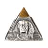 2021 5 oz Silver Pyramid 3-D Coin Djibouti .999 Fine (w/Box & COA)