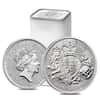 Monster Box of 500 - 2021 Great Britain 1 oz Silver Royal Arms Coin .999 Fine BU (20 Roll, Tube of 25)