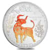 2021 Niue 1 oz Proof Colorized Lunar Year of the Ox $2 Silver Coin (w/Box & COA)