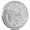 2021 Niue 1 oz Silver Star Wars Millennium Falcon $2 Coin BU