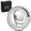 2021 Tuvalu 2 oz Proof Silver Homer Simpson High Relief Coin .9999 Fine (w/Box & COA)