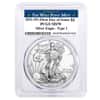 2021 (W) 1 oz Silver American Eagle $1 Coin PCGS MS 70 FDOI (West Point)