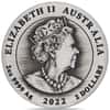 2022 2 oz Myths & Legends Dragon Antiqued Silver Coin Perth Mint