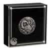 2022 2 oz Myths & Legends Dragon Antiqued Silver Coin Perth Mint