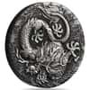 2022 2 oz Myths & Legends Dragon Antiqued Silver Coin Perth Mint
