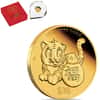 2022 1/5 oz Proof Gold Lunar Tiger Coin Astrological Series Australian Perth Mint