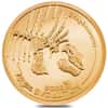 2022 1/2 gram Evolution of Life - Edaphosaurus Gold Coin Mongolia .9999 Fine