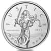 Tube of 20 - 2022 Gibraltar 1 oz Lady Justice 1 Pound Silver Coin .999 Fine BU (Roll Lot of 20)