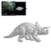 2022 Solomon Islands 2 oz Silver Triceratops Dinosaurs of North America Coin