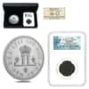 2022 Canada 5 oz Silver Relics of New France Louis XIV 30 Deniers 2-Coin Set (w/Box & COA)