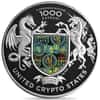 2023 1 oz United Crypto States Liberty Proof Silver Round
