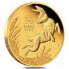 2023 1 oz Proof Gold Lunar Year of The Rabbit Australian Perth Mint (w/Box & COA)