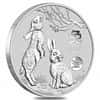 2023 1 oz Silver Lunar Year of The Rabbit Dragon Privy BU Australian Perth Mint In Cap